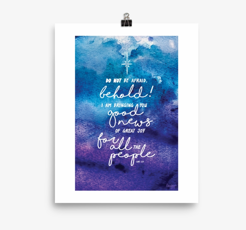 Do Not Be Afraid Print, transparent png download