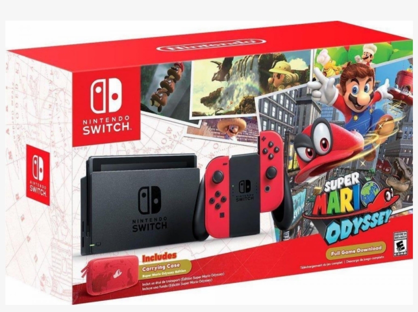 Auction - Nintendo Switch Com Mario Odyssey, transparent png download
