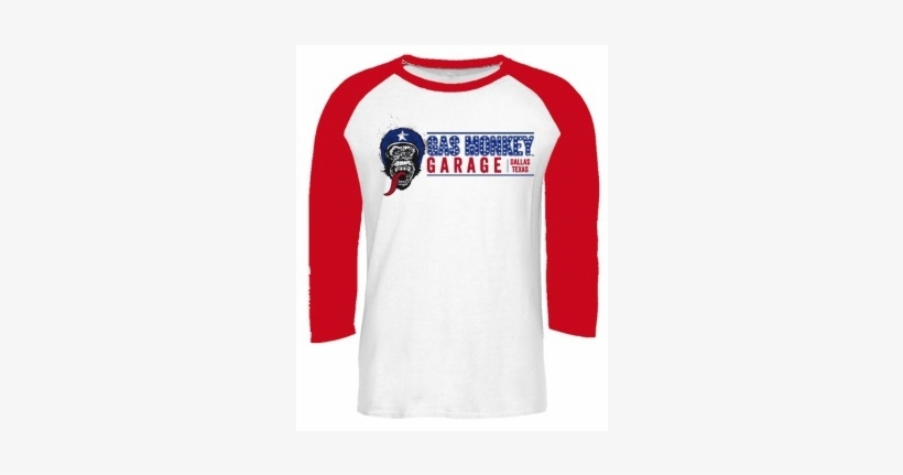Gas Monkey White Muscle Car T Shirt - Baseball, transparent png download