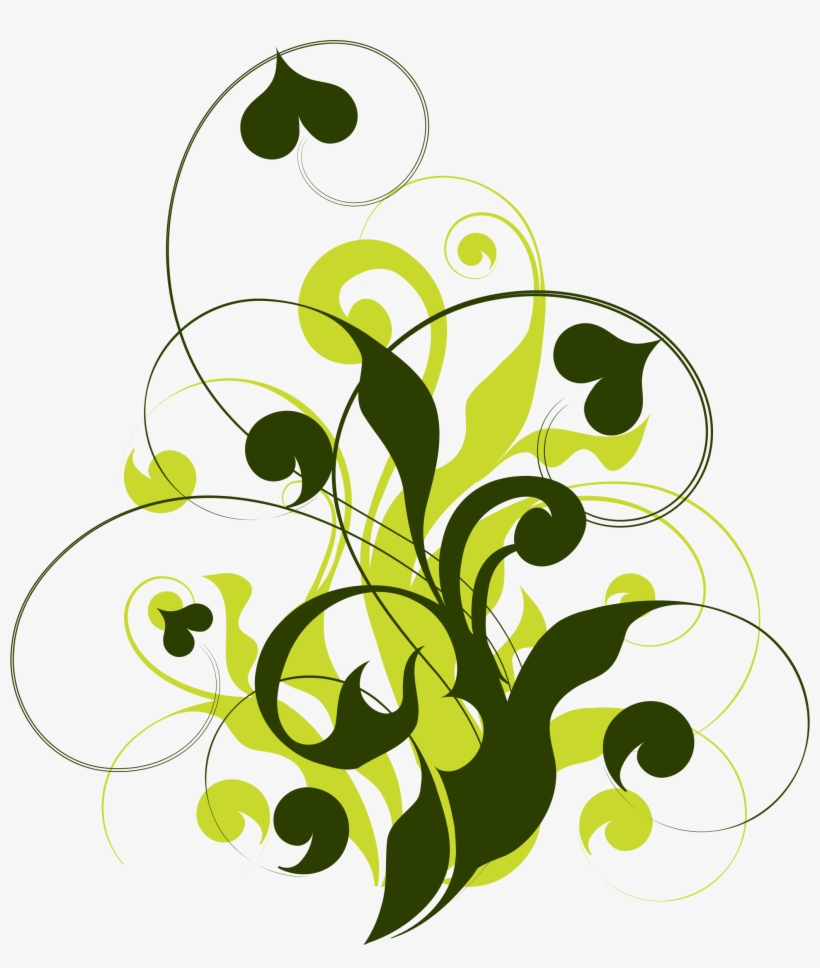 Clipart Floral Flourish 4 Paint Splatter Background - Ramas Vectores Png, transparent png download