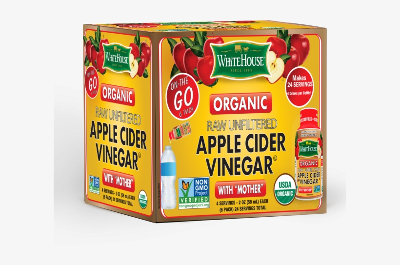 Organic Apple Cider Vinegar On The Go - Whitehouse Organic Apple Cider Vinegar With Mother, transparent png download
