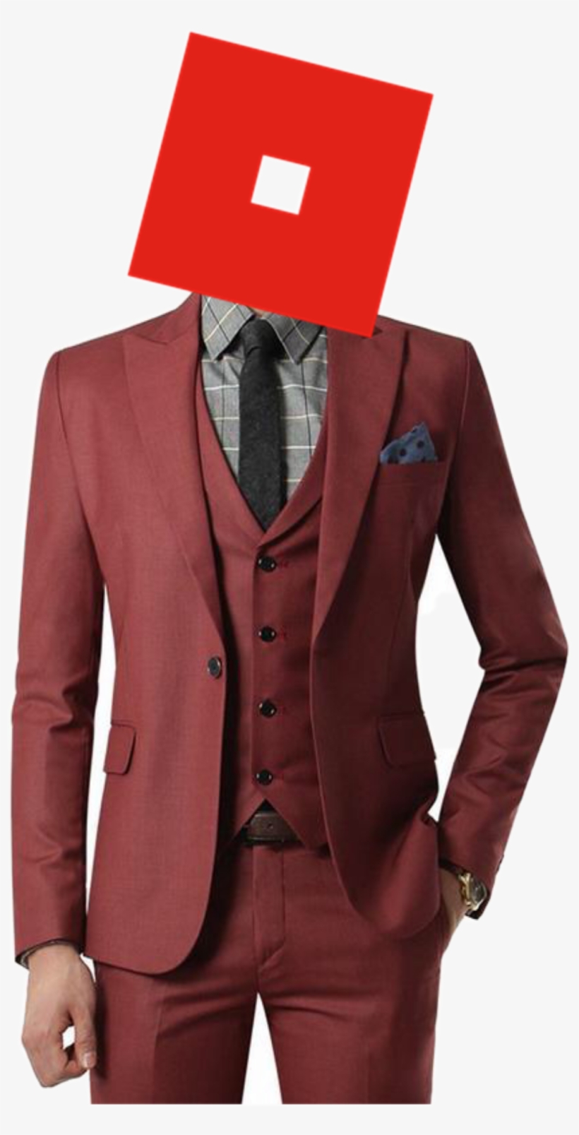 Report Abuse - Wine Red Suit, transparent png download
