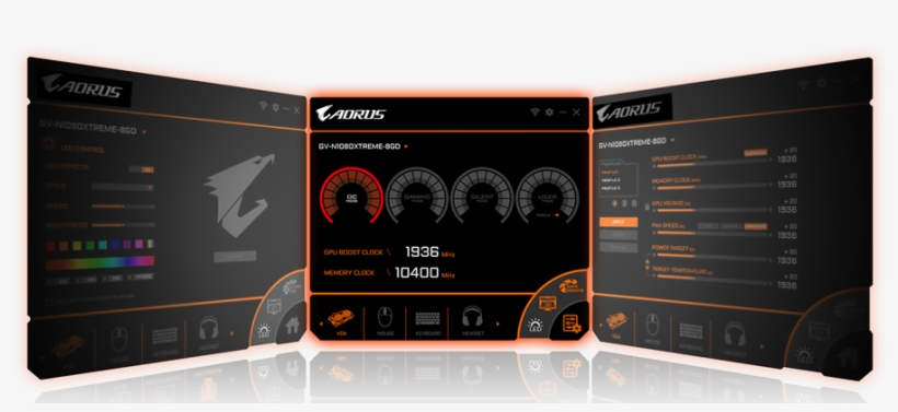 Clock Speeds, Voltage, Fan Performance, Power Target - Gv N208tgaming Oc 11gc, transparent png download