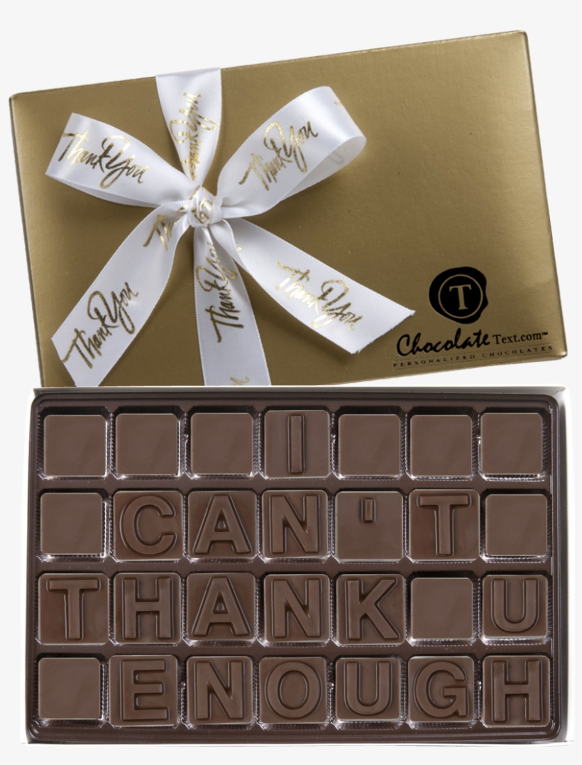 I Can't Thank You Enough-with Imprinted Ribbon - Chocolates With The Nice Packaging In North America, transparent png download