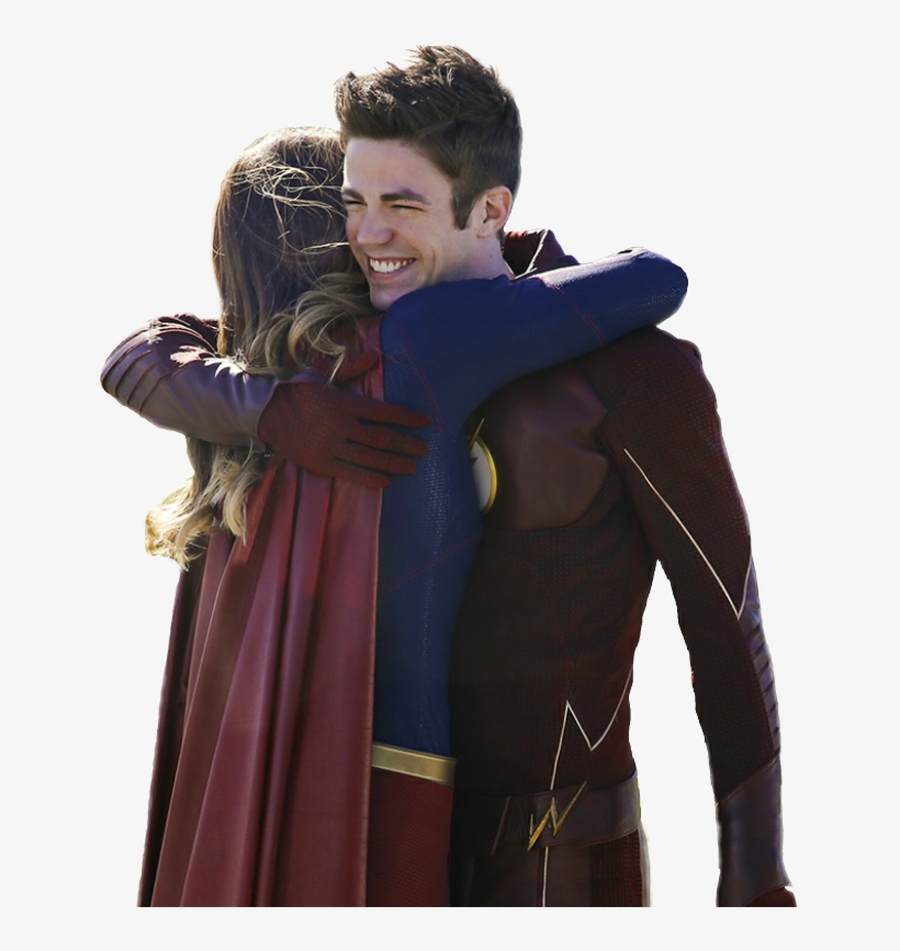 Report Abuse - Supergirl And Flash Romance, transparent png download