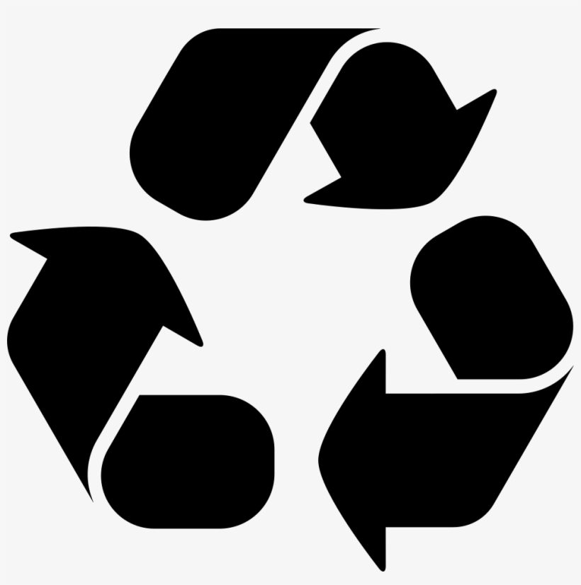 Recycling Symbol With Three Curve Arrows Comments - Simbolo De Reciclaje Png, transparent png download