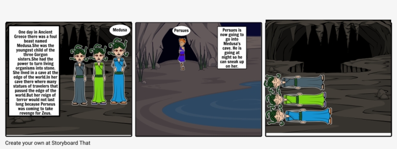 The Story Of Medusa - Cartoon, transparent png download