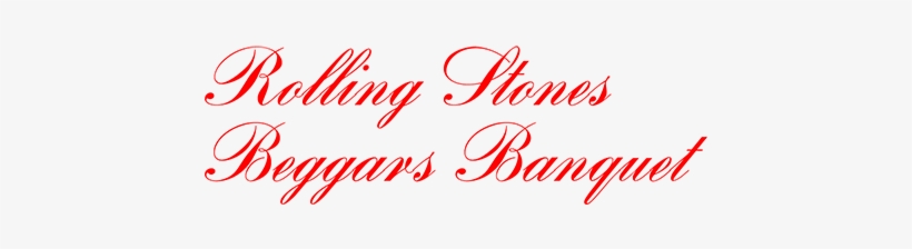 Rolling Stones 'beggars Banquet' - Rolling Stones Beggars Banquet Logo, transparent png download