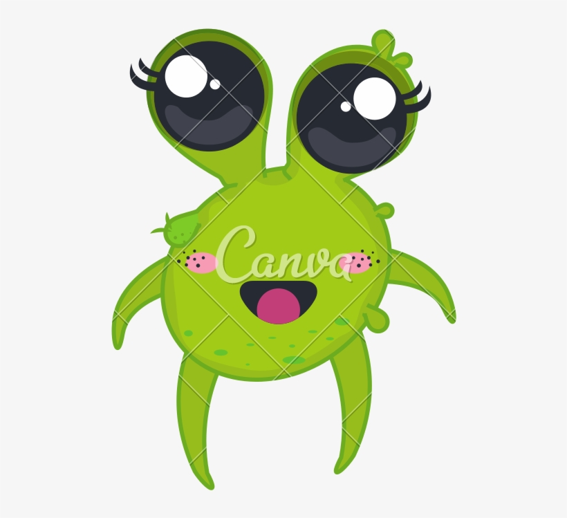 Png Freeuse Stock Cartoon Icons By Canva - Bacterias Kawaii, transparent png download