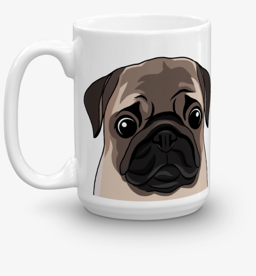 Pug Face Coffee Mug - Ahegao Coffee Mug, transparent png download