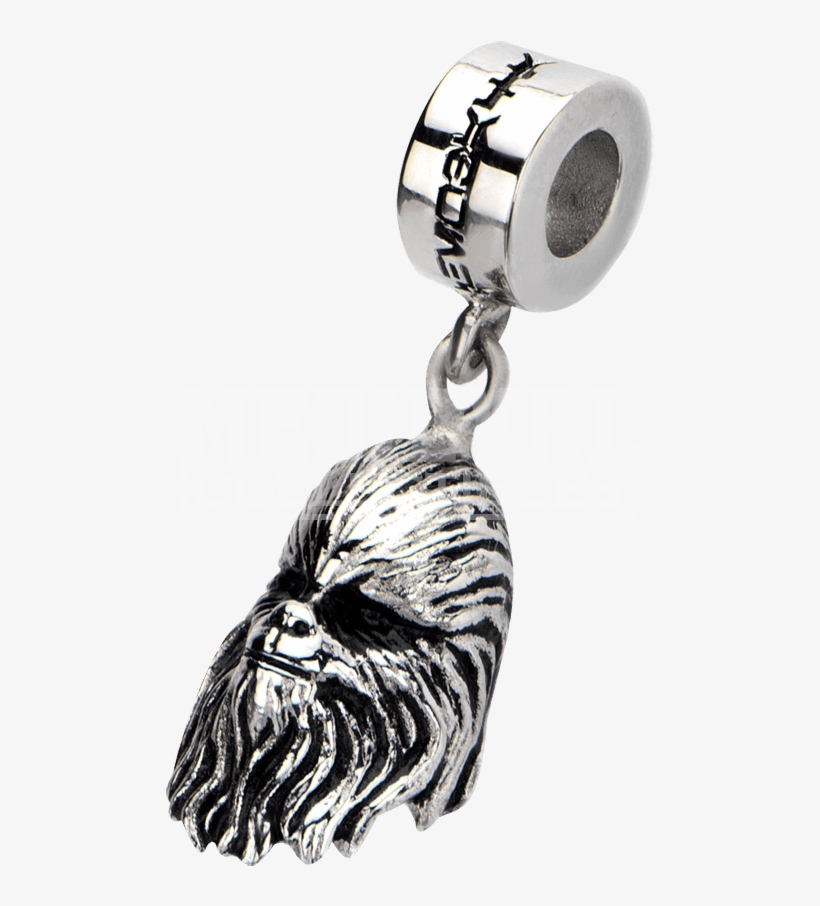 Item - Stainless Steel Star Wars 3d Chewbacca Face Dangle, transparent png download