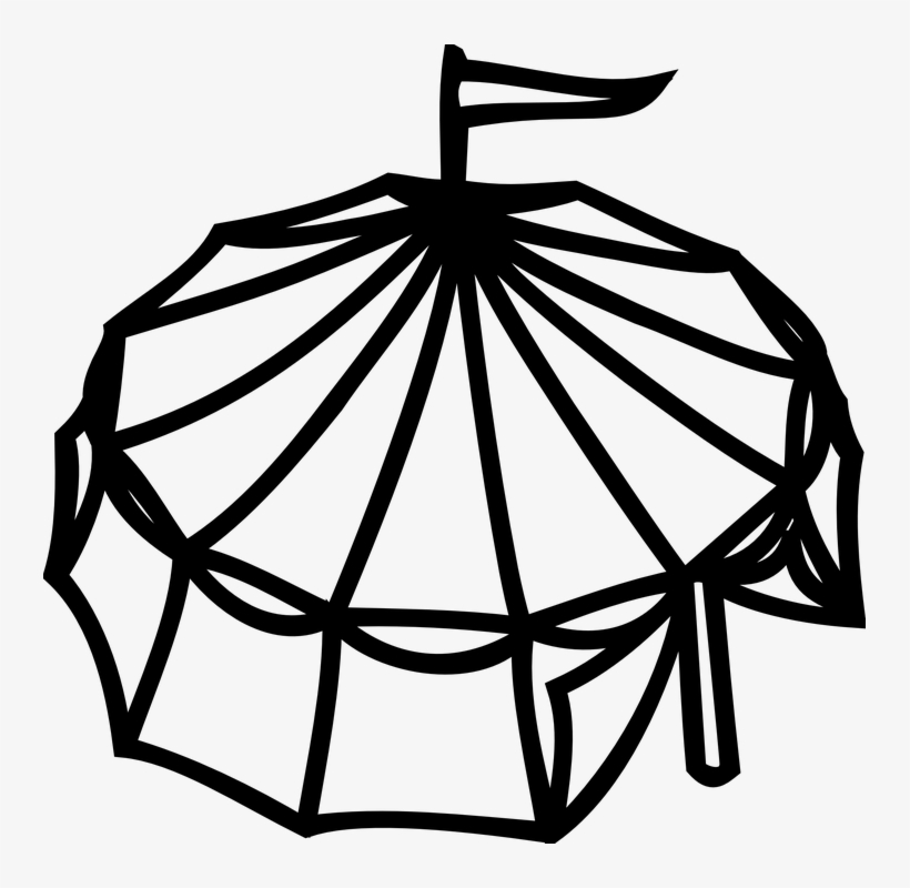 Flag Clipart Circus - Event Clipart Vector Png, transparent png download