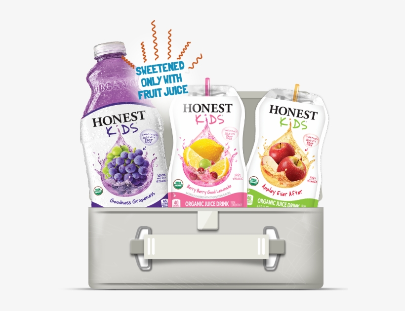 Honest Kids Organic Juice Drinks Are A Perfect Addition - Honest Kids 8 Pack : Kids Drink, 95% Organic, Good, transparent png download
