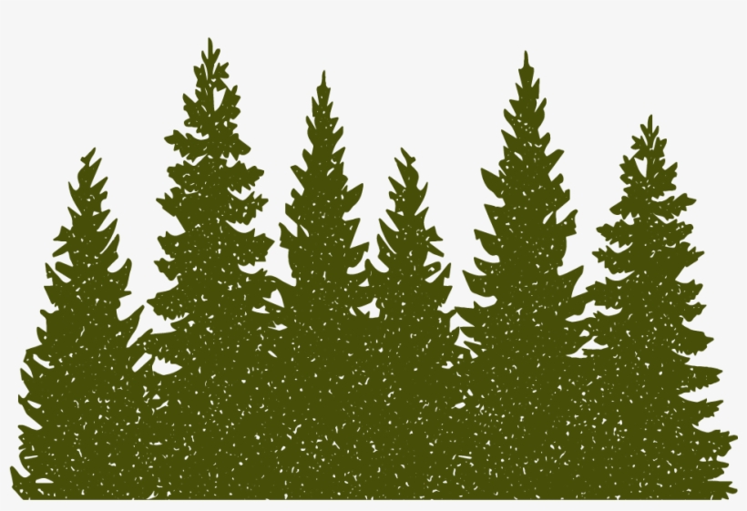 Trees - Pine Trees And Deer, transparent png download