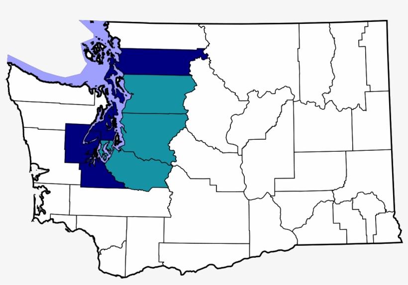 Blank Map Of Seattle, transparent png download