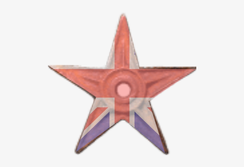 English Flag Barnstar - Le Star, transparent png download