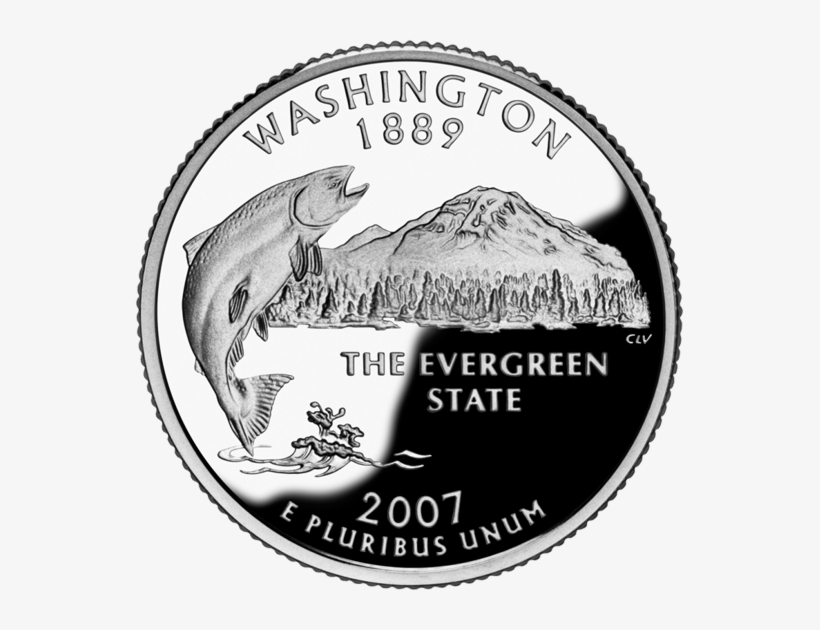 Washington State Quarter - Quarter States, transparent png download