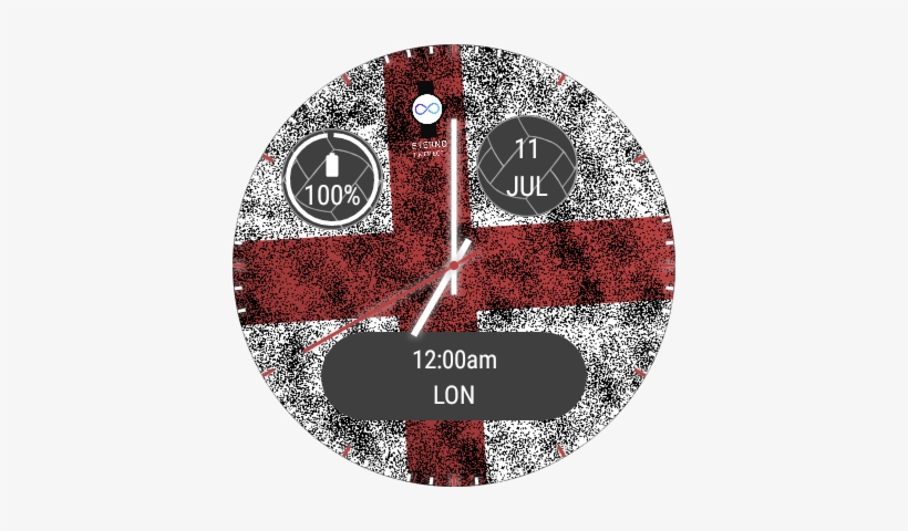 English Flag Watch Face - Label, transparent png download