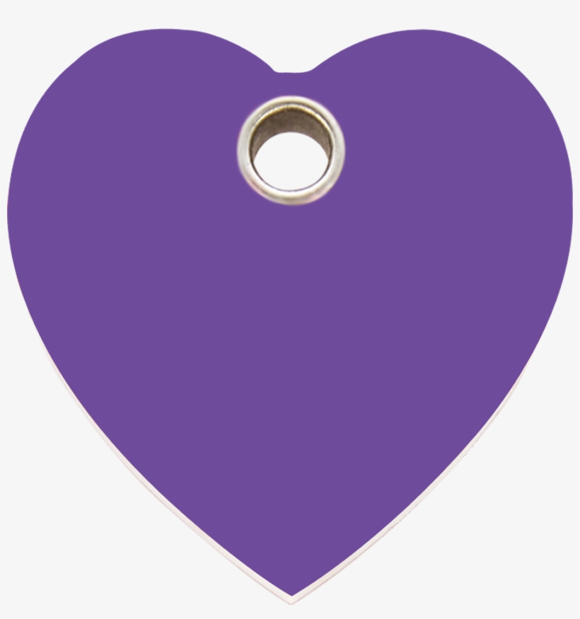 Red Dingo Plastic Tag Heart Purple - Red Dingo Plastic Dog Id Tag-heart, transparent png download