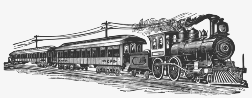 Far West Train Clipart - Steam Engine Train Clipart, transparent png download