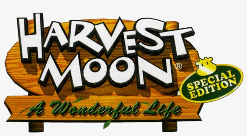 Harvest Moon Logo Png - Harvest Moon A Wonderful Life Logo, transparent png download