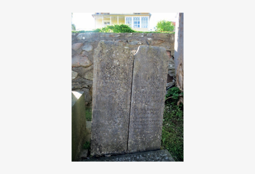 Two Separate Limestone Gravestones Standing Side By - Wall, transparent png download