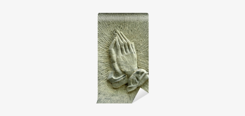 Christian Image Of Jesus' Praying Hands On A Gravestone - Manos Para Lapida, transparent png download