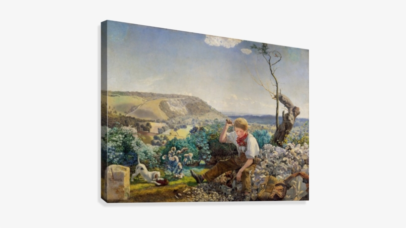 The Stonebreaker Canvas Print - Stone Cutter Painting, transparent png download