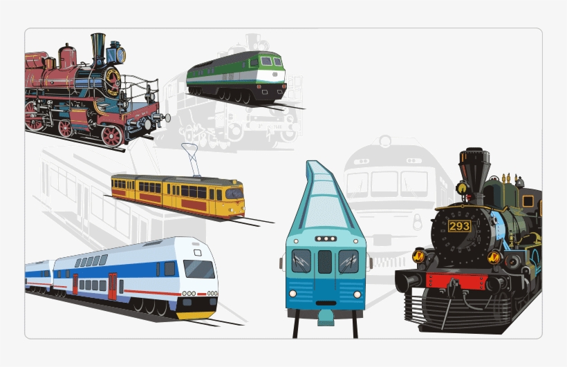 Trains And Trams Clipart - Train Vector, transparent png download