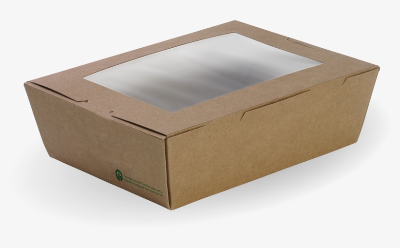 Large Bioboard Lunch Box With Windowbb Wlbl - Lunchbox, transparent png download