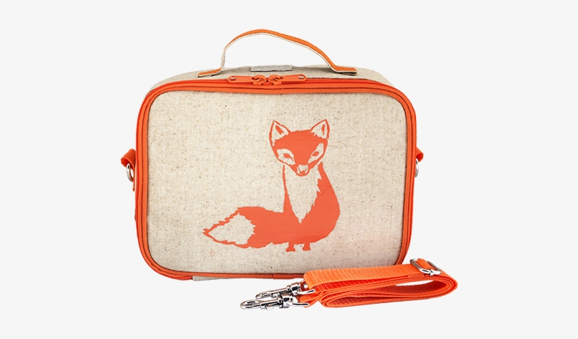 So Young Raw Linen Orange Fox Lunch Box - So Young Lunch Boxes, transparent png download