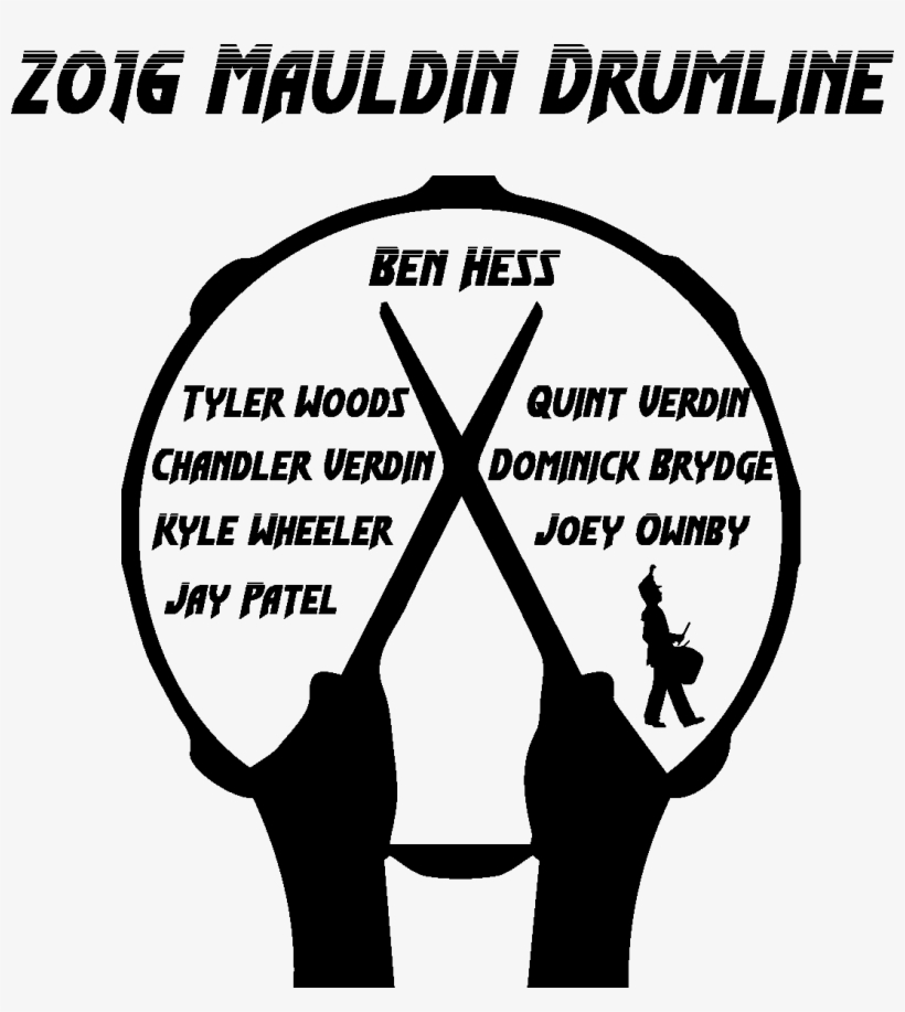 This Was The Finalized Design For The Mhs Drumline - Mauldin High School, transparent png download