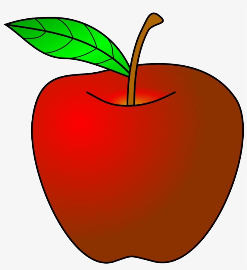 Teacher With Apple Png Transparent Teacher With Apple - Apple Clipart