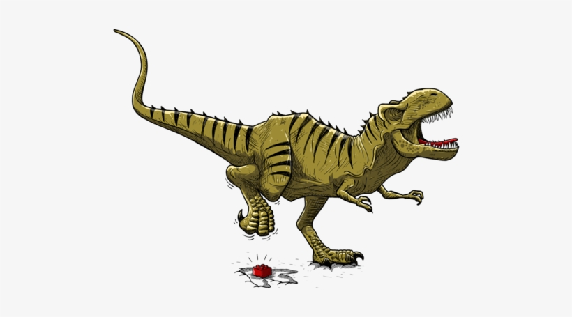 T-rex - Velociraptor, transparent png download