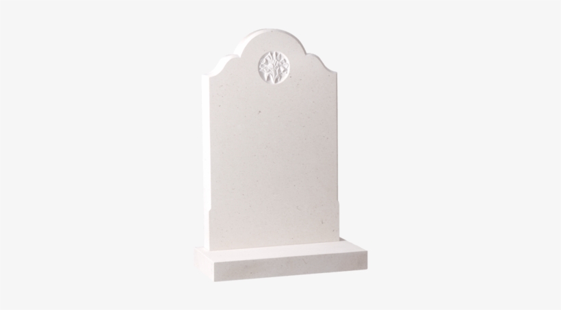Headstone With Carved Daffodil - Headstone, transparent png download