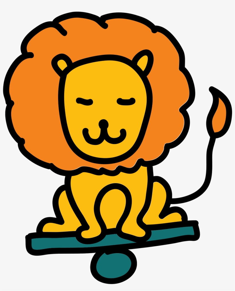 All Icons Are In The Flat Vector Style, However, Differ - Lion Stick Figure, transparent png download