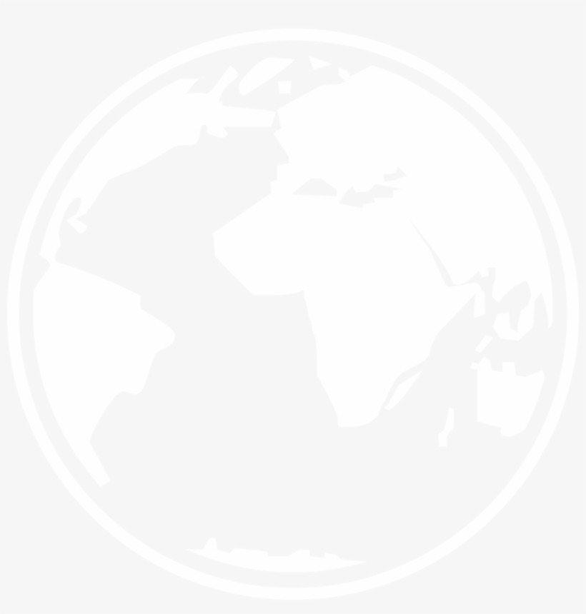 White Globe Icon - Johns Hopkins Logo White, transparent png download