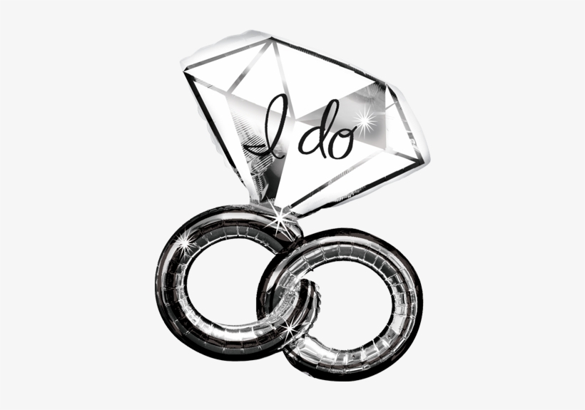 30" Wedding Rings I Do Supershape - Wedding Rings I Do, transparent png download