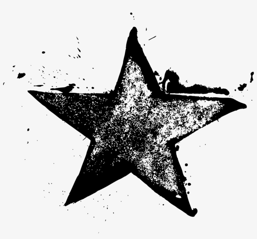 Png File Size - Vintage Stamp Png Star, transparent png download