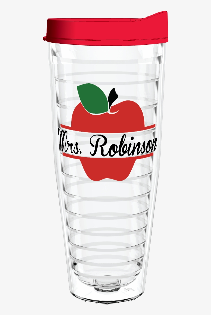 Best Teacher Apple Split Name 26oz Tumbler, Tumbler - Southern Fried Cotton Baby Turtle Tumbler, transparent png download