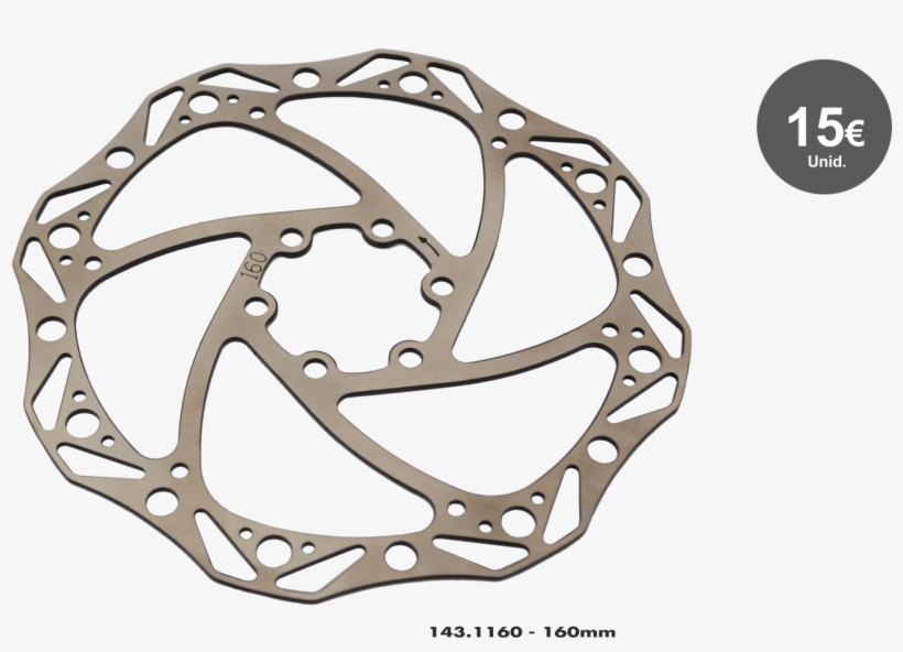 Rotor 160mm - Disc Brake, transparent png download