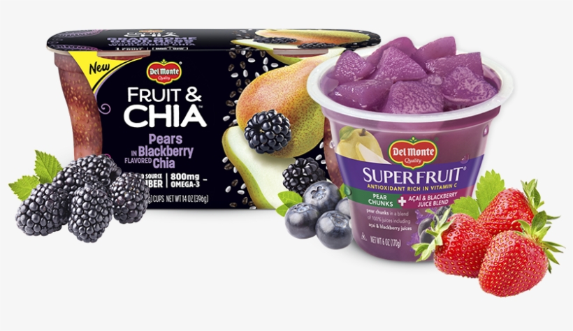 Berries And More - Del Monte Fruit And Chia, transparent png download