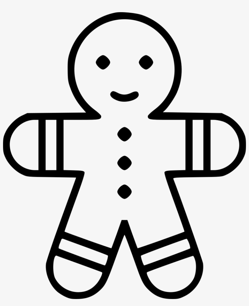 Gingerbread Man - - Gingerbread Icon, transparent png download