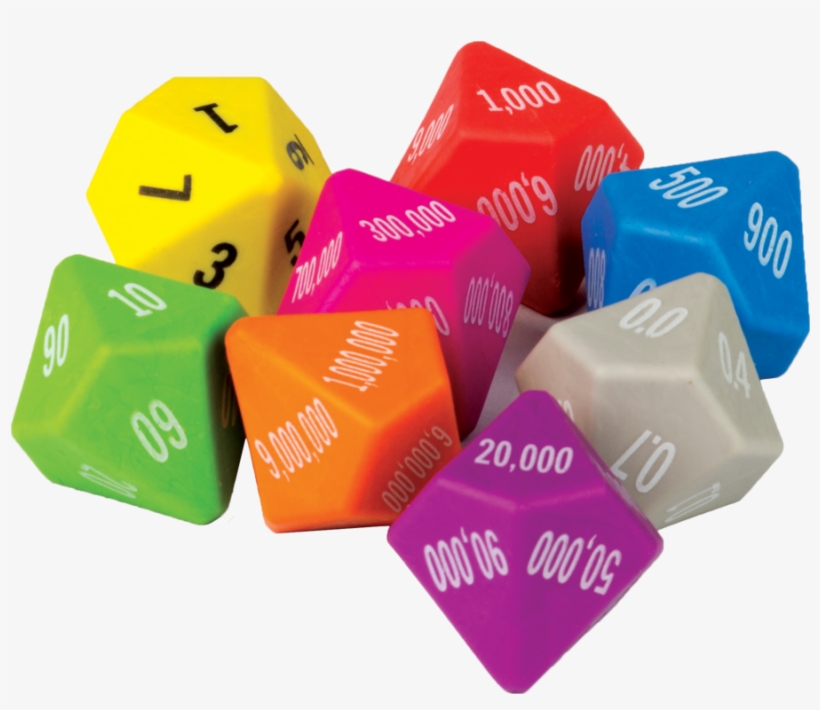 Tcr20807 Place Value Dice 8-pack Image - Place Value Dice, transparent png download