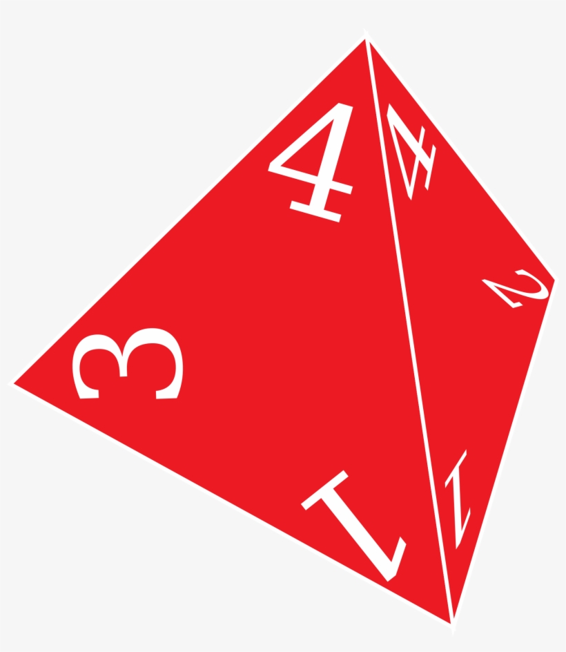 Four Sided Die, transparent png download