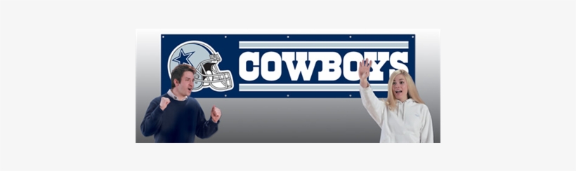 Dallas Cowboys Banner Flag - Seattle Seahawks 8ft Embroidered Banner Flag House/tailgate, transparent png download