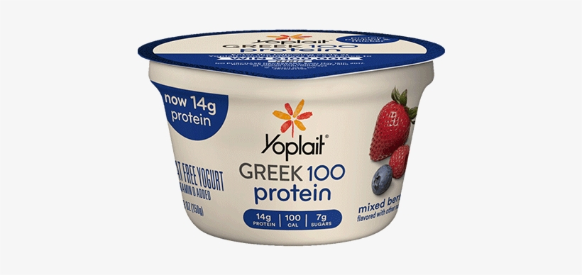 Mixed Berry - Yoplait Greek 100 Protein Strawberry, transparent png download