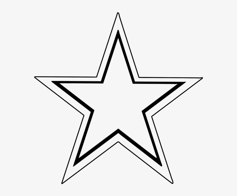 Colouring Page Of Star, transparent png download