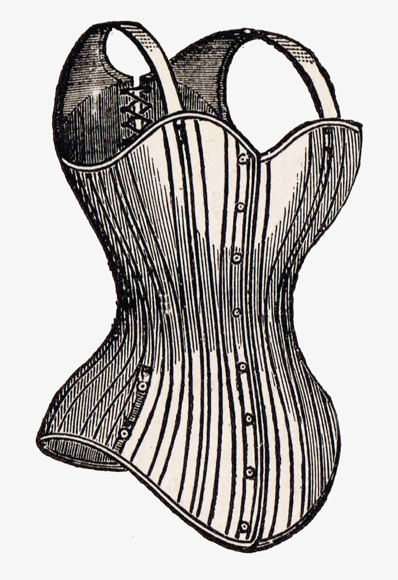 Printable Antique Advertisement Corset Waist - Antique, transparent png download