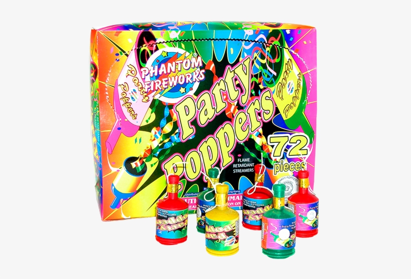 Party Poppers 72 Pcs - Party Popper, transparent png download